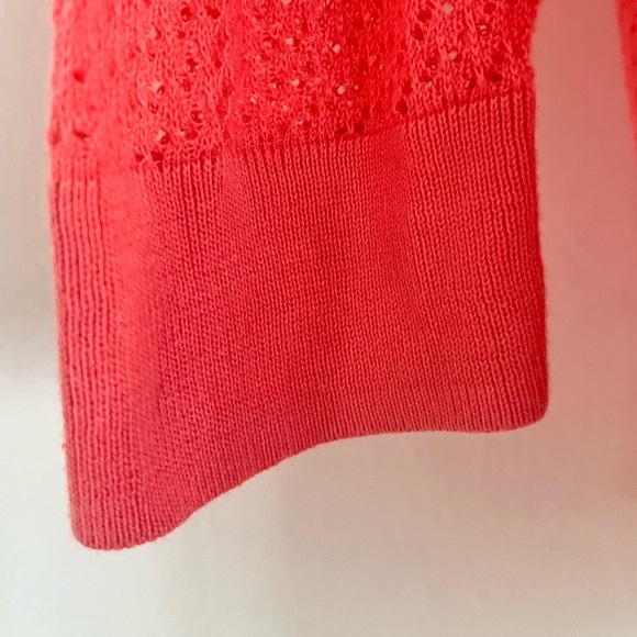 Talbots Eyelet Pima Cotton Button Down Sweater – S Petite - Picture 9 of 9